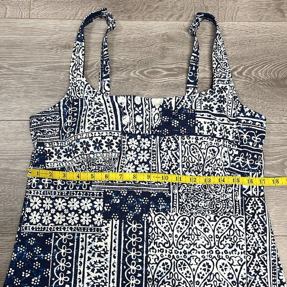 Lands’ End D-Cup Square Neck Underwire Tankini Swimsuit Top 14 D - Picture 5 of 14